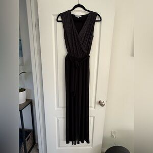 Annalee + Hope Black Jumpsuit with Sparkly Top Sz M